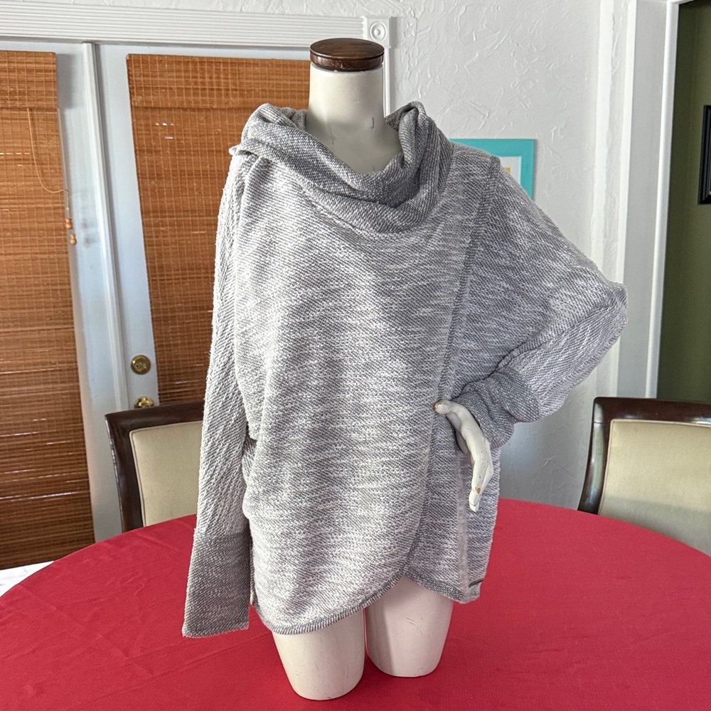 Calvin Klein Light Gray Cowl Neck Sweater